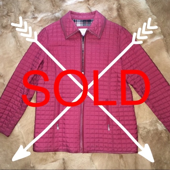 Liz Claiborne Jackets & Blazers - Liz Claiborne Red Quilted Jacket XL